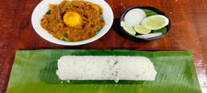Puttu With Egg Roast And Salad Combo