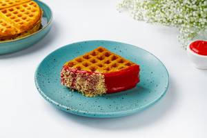 Raspberry Crumble Waffle