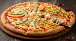 Cheese And Capsicum Pizza