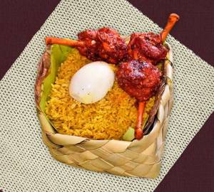 Biryani Rice 650 Gram With Chicken Lollipop 65 3 Piece
