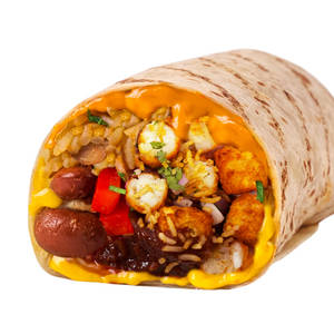 7 Layer Burrito Roll - Beans & Fajita Veggies