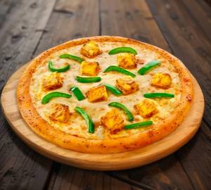 Capsicum and paneer pizza