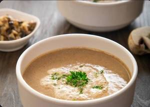 Wild Mushroom Broth With Cheese And Parsley