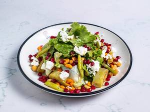 Baked Sweet Potato, Chickpeas & Celery Hearts
