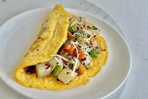 Potato Chili & Coriander Omelette
