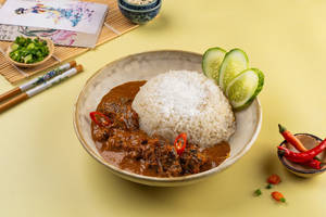 Chicken Coconut Rice With Rendang Curry