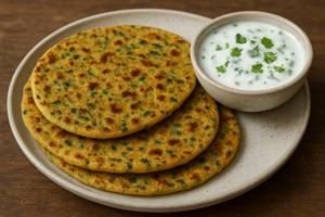 4 Aloo Paratha + 250Ml Boodhi Raita