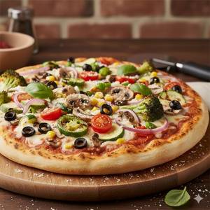 Veg deluxe loaded pizza