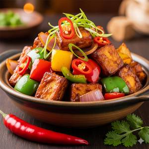 Chilli paneer dry