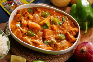 Corn Capsicum Potato Curry