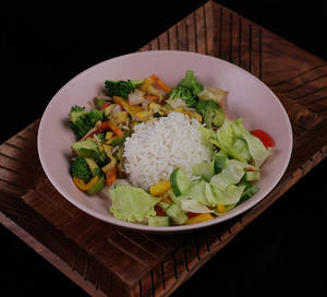 Broccoli Veg Rice Salad Bowl