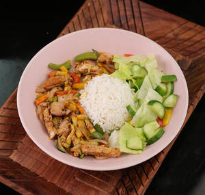 Chicken Teriyaki Rice Salad Bowl