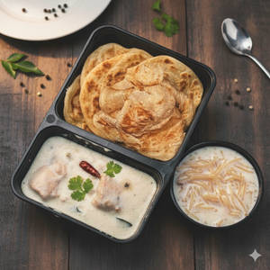 2 Parotta + Half Chicken Stew + Payasam