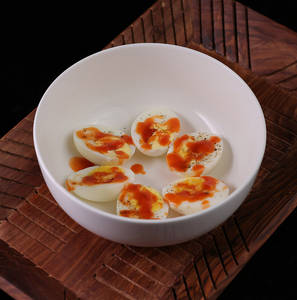 High Protein Sriracha Sauteed Boiled Egg