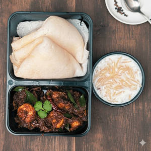 2 Appam + Half Prawns Roast + Payasam