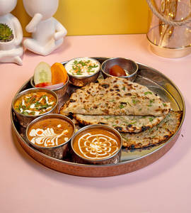 Stuffed Kulcha Thali