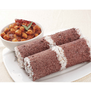 Ragi Puttu With Kadala Curry