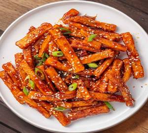 Honey chilli potato