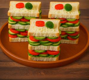 Veg Cheese Sandwich (3 Layer)