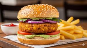 Aloo tikki burger