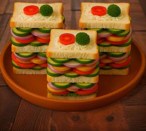 Peri Peri Veg Cheese Sandwich (3 Layer)