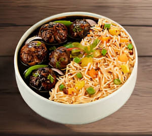 Veg Manchurian + Veg Fried Rice