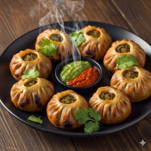 Veg tandoori momos [8 pieces]