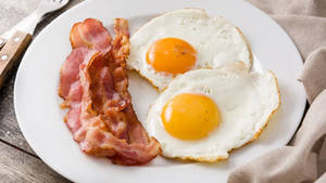 Bacon And Eggs (2 Strips And 2 Eggs)