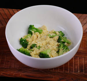 High Protein Scrambled Egg Broccoli Florets