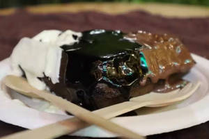 Triple choco waffle