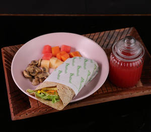 Veg Breakfast Combo (tortilla Wrap)