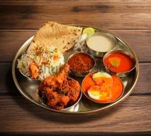 North Indian Chicken Thali