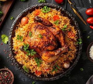 Full Mandhi rice with full grill chicken Rottiseri 