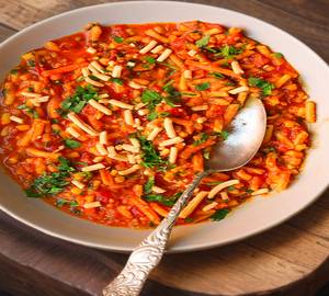 Sev Tamatar Sabji Roti 4