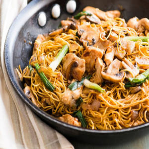 Chicken Mushroom Noodles
