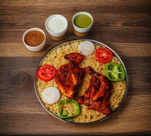 Full Mandhi rice with half alfaham chicken