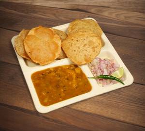 Sabji + Puri 5 + Salad