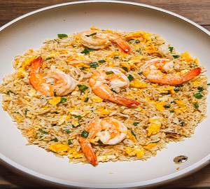 Burnt Garlic Prawns Fried Rice