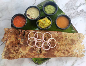 Rava Onion Masala Dosa