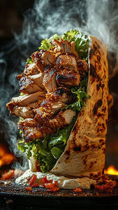 Chicken Only Meat Shawarma