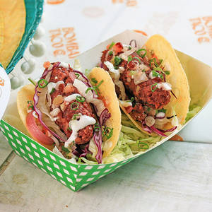 Beetroot Falafel Tacos (2 Pcs)