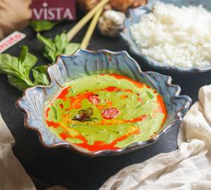 Thai Vegetable Green Curry With Jasmin Rice 