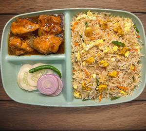 Mixed Fried Rice With Chilli Chicken