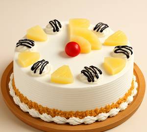 Eggless Pineapple Cake 