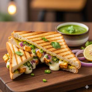 Paneer cheese grilled sandwich