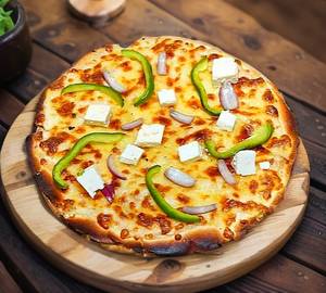 Paneer Capsicum Pizza [ 6 Inches 4 Slices ]