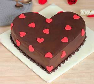 Chocolate Love Heart Cake
