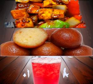 Watermelon Juice 350Ml+Paneer Chilli [9 Pieces]+Gulab Jamun (2 Pieces)           