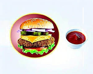 Double Tikki Veg Cheese Burger