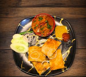 Kolkata Style Egg Mughlai Paratha with Aloo Dum